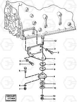 29041 Engine mounting L160 VOLVO BM L160, Volvo Construction Equipment