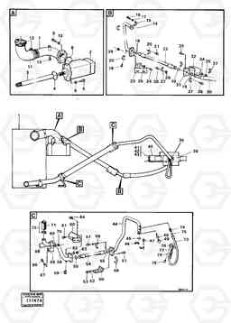 101910 Hydraulic system: feed lines 4600B 4600B, Volvo Construction Equipment