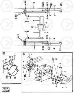 94749 Tilting hydraulic. L160 VOLVO BM L160, Volvo Construction Equipment