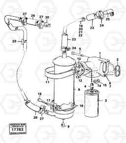 69891 Oil filter and oil cooler 4600B 4600B, Volvo Construction Equipment