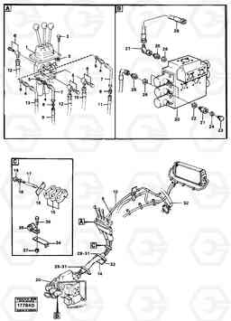 22887 Servo-system control lines L160 VOLVO BM L160, Volvo Construction Equipment