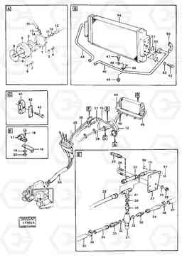 98421 Servo-system: Feed lines 4600B 4600B, Volvo Construction Equipment