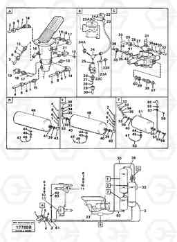 85006 Pneumatic system pipes L160 VOLVO BM L160, Volvo Construction Equipment