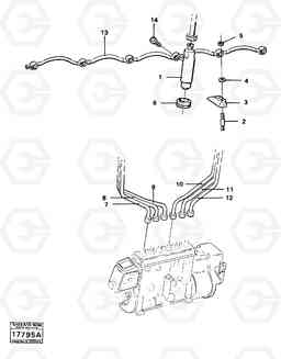 16308 Fuel system injectors 4600B 4600B, Volvo Construction Equipment