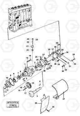 90900 Pump drive L160 VOLVO BM L160, Volvo Construction Equipment