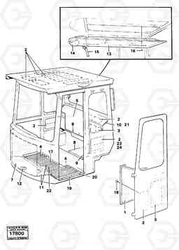 18991 Insulating matting 4600B 4600B, Volvo Construction Equipment