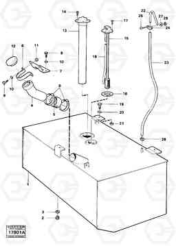 66352 Fuel tank 4600B 4600B, Volvo Construction Equipment
