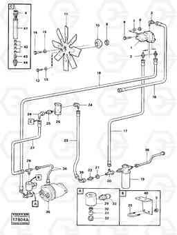 96589 Fan, fitting and drive 5350B Volvo BM 5350B SER NO 2229 - 3999, Volvo Construction Equipment