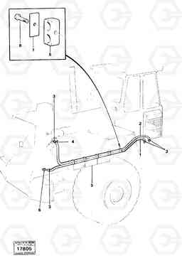 84246 Heating system, hoses L160 VOLVO BM L160, Volvo Construction Equipment