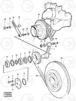 65949 Belt transmission L160 VOLVO BM L160, Volvo Construction Equipment