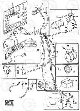 21223 Electrical system,tractor A25 VOLVO BM VOLVO BM A25, Volvo Construction Equipment