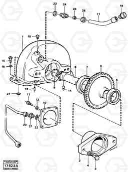 55612 Pump drive A25 VOLVO BM VOLVO BM A25, Volvo Construction Equipment