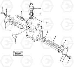 92059 Lubricating oil valve L160 VOLVO BM L160, Volvo Construction Equipment