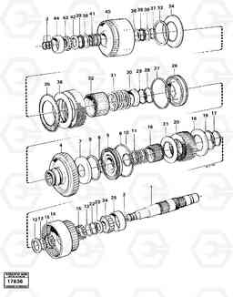 16340 Clutches forward/1:st speeds 4600B 4600B, Volvo Construction Equipment