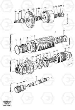 15652 Hydraulic clutch reverse / 2nd speeds. L160 VOLVO BM L160, Volvo Construction Equipment