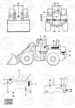 20492 Sign plates and decals 4600B 4600B, Volvo Construction Equipment