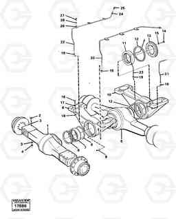 17722 Driveshafts with assembly parts 4600B 4600B, Volvo Construction Equipment