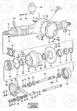 88315 Drive shaft, front. L160 VOLVO BM L160, Volvo Construction Equipment