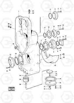 20283 Transfer gearbox housing and cover 4600B 4600B, Volvo Construction Equipment