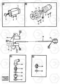 22894 Hydraulic pumps with fitting parts. L160 VOLVO BM L160, Volvo Construction Equipment