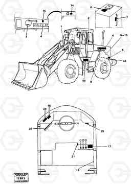 14056 Sign plates and decals 4300B 4300B, Volvo Construction Equipment