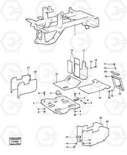 38650 Protecting plates. 4200B 4200B, Volvo Construction Equipment