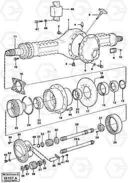 86431 Drive shaft 4x4 rear ah71 b Prod Nr 23555 A25 VOLVO BM VOLVO BM A25, Volvo Construction Equipment