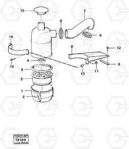 90874 Air filter. 5350B Volvo BM 5350B SER NO 2229 - 3999, Volvo Construction Equipment