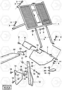 85398 Protective grid. A25 VOLVO BM VOLVO BM A25, Volvo Construction Equipment