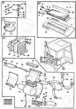 77753 Cab ventilation A25 VOLVO BM VOLVO BM A25, Volvo Construction Equipment