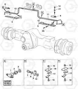 91011 Hydraulic brake system, trailer. 5350B Volvo BM 5350B SER NO 2229 - 3999, Volvo Construction Equipment