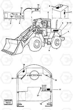 14057 Sign plates and decals 4300B 4300B, Volvo Construction Equipment