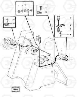 16315 Electric system front 4300B 4300B, Volvo Construction Equipment