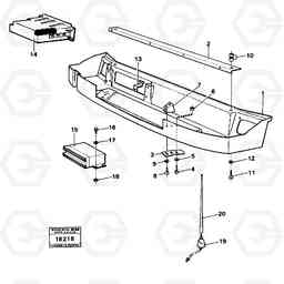 19676 Radio panel. 4200B 4200B, Volvo Construction Equipment