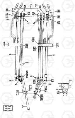 99108 Hydraulic system: front 5:th, 6:th function. 4300B 4300B, Volvo Construction Equipment