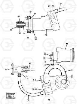 40704 Rear 5:th, 6:th function. 4300B 4300B, Volvo Construction Equipment