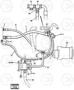 42155 Rear 5:th, 6:th function 4300B 4300B, Volvo Construction Equipment