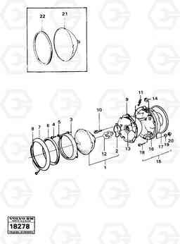 29874 Headlamp 861 861, Volvo Construction Equipment