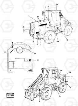 2065 Sign plates and decals 4200B 4200B, Volvo Construction Equipment