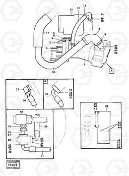 105710 Hydraulic system, rear, 5:th,6th function. 4200B 4200B, Volvo Construction Equipment