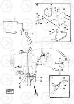 45810 Hydraulic system, rear. 5:th,6th function. 4200B 4200B, Volvo Construction Equipment