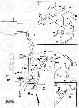 44578 Hydraulic system, rear, 5:th, 6:th function. L50 L50 S/N -6400/-60300 USA, Volvo Construction Equipment