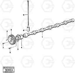 2784 Camshaft L120 Volvo BM L120, Volvo Construction Equipment