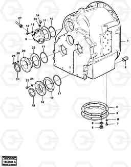 100664 Clutch housing with fitting parts L90 L90, Volvo Construction Equipment