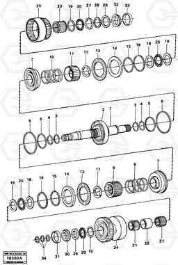 10361 Clutches 1:st and 2:nd speeds L90 L90, Volvo Construction Equipment