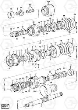 7670 Clutches 3:rd and 4:th speeds L120 Volvo BM L120, Volvo Construction Equipment