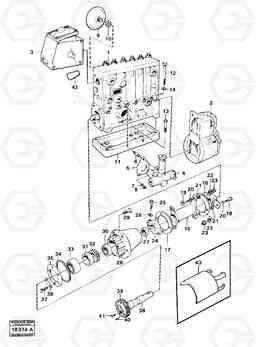 77925 Fuel injection pump with fitting parts Td 71 Ga 5350B Volvo BM 5350B SER NO 2229 - 3999, Volvo Construction Equipment