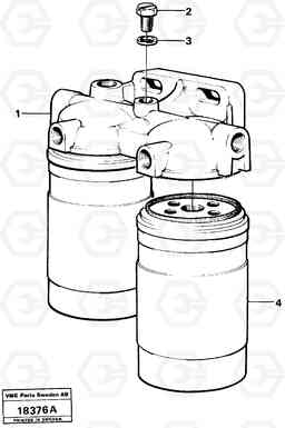 11423 Fuel filter L120 Volvo BM L120, Volvo Construction Equipment