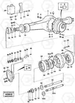 61909 Planetary axle. L70 L70 S/N -7400/ -60500 USA, Volvo Construction Equipment