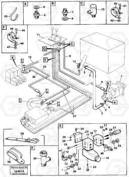 92305 Servo-system feed lines L120 Volvo BM L120, Volvo Construction Equipment